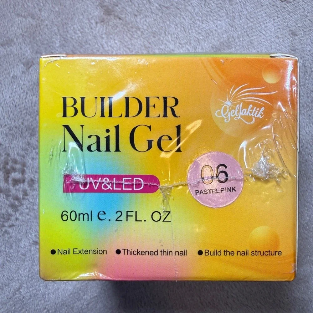 GFLAKTIK Solid Builder Gel Blue 3D Nail Art Extension Gel UV LED Cure New